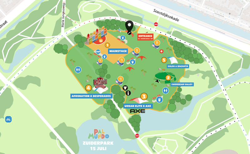 Pal Mundo map Zuiderpark