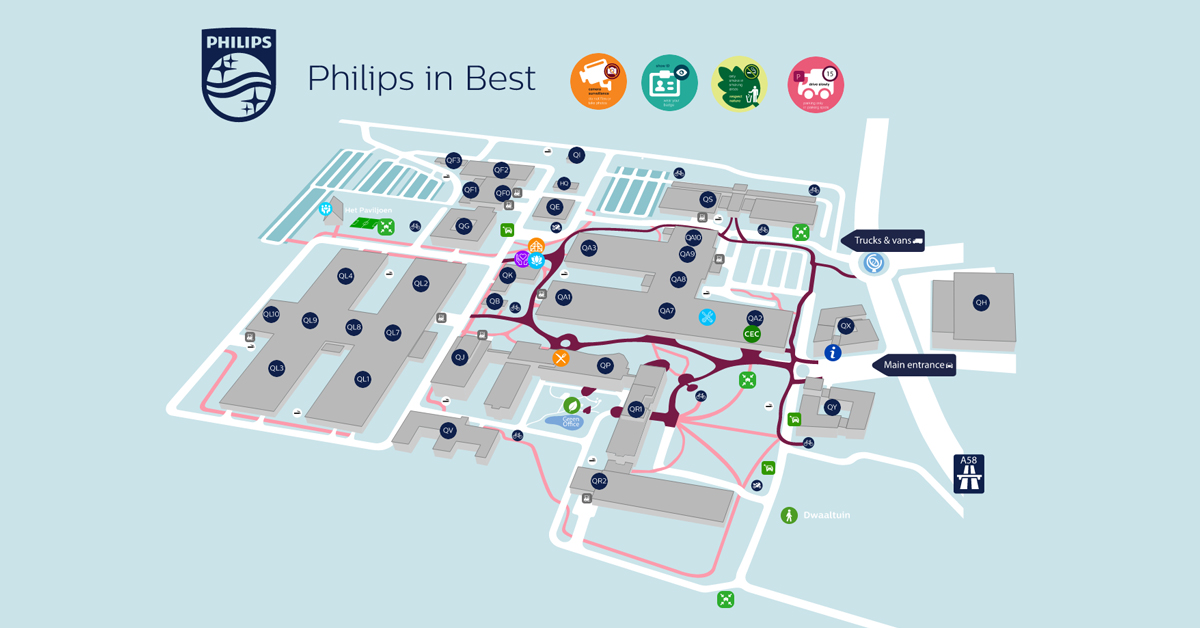 hurken Frons Aardrijkskunde Philips Best map